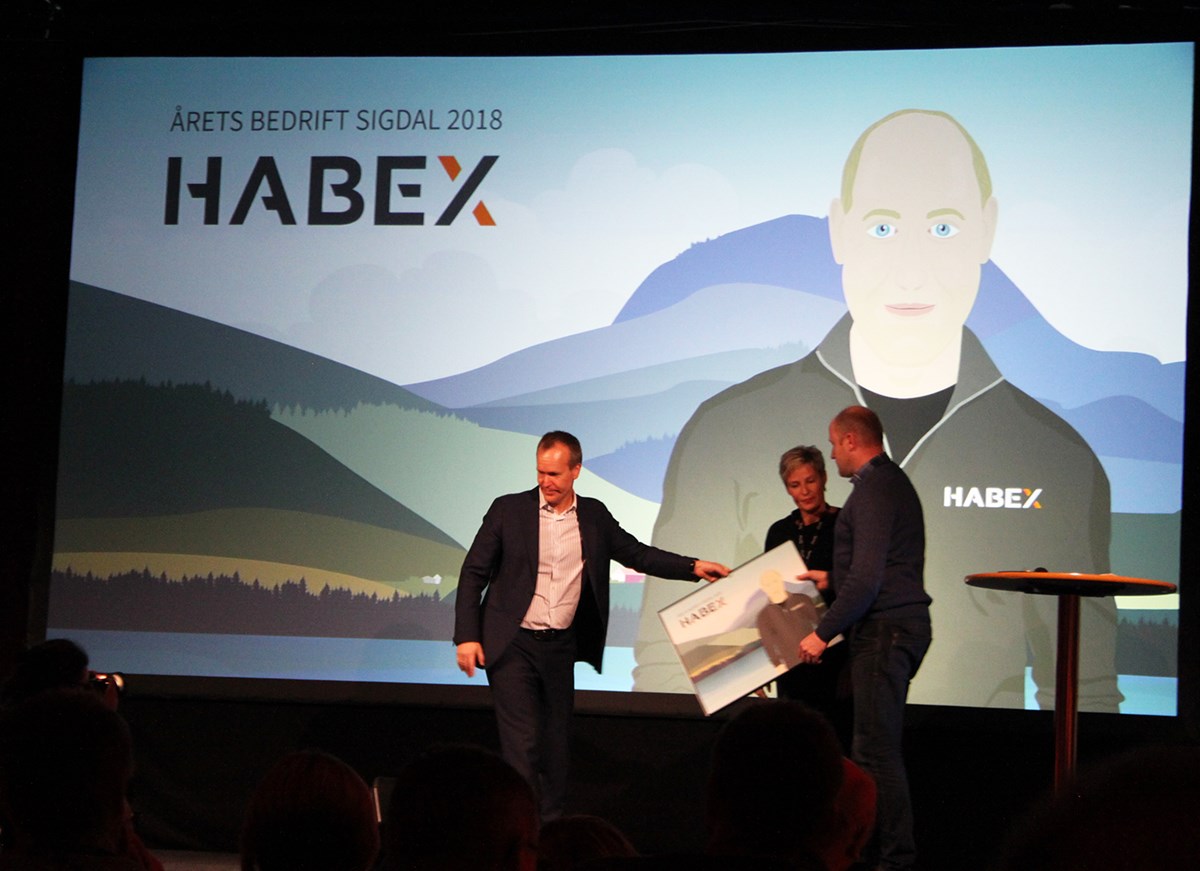 Habex er Årets bedrift i Sigdal 2018.