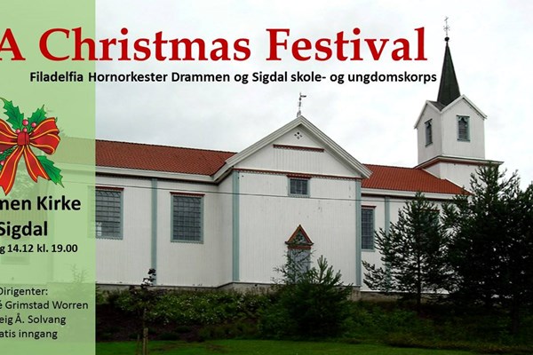 Christmas Festival med Filadelfia Hornorkester og Sigdal skolekorps