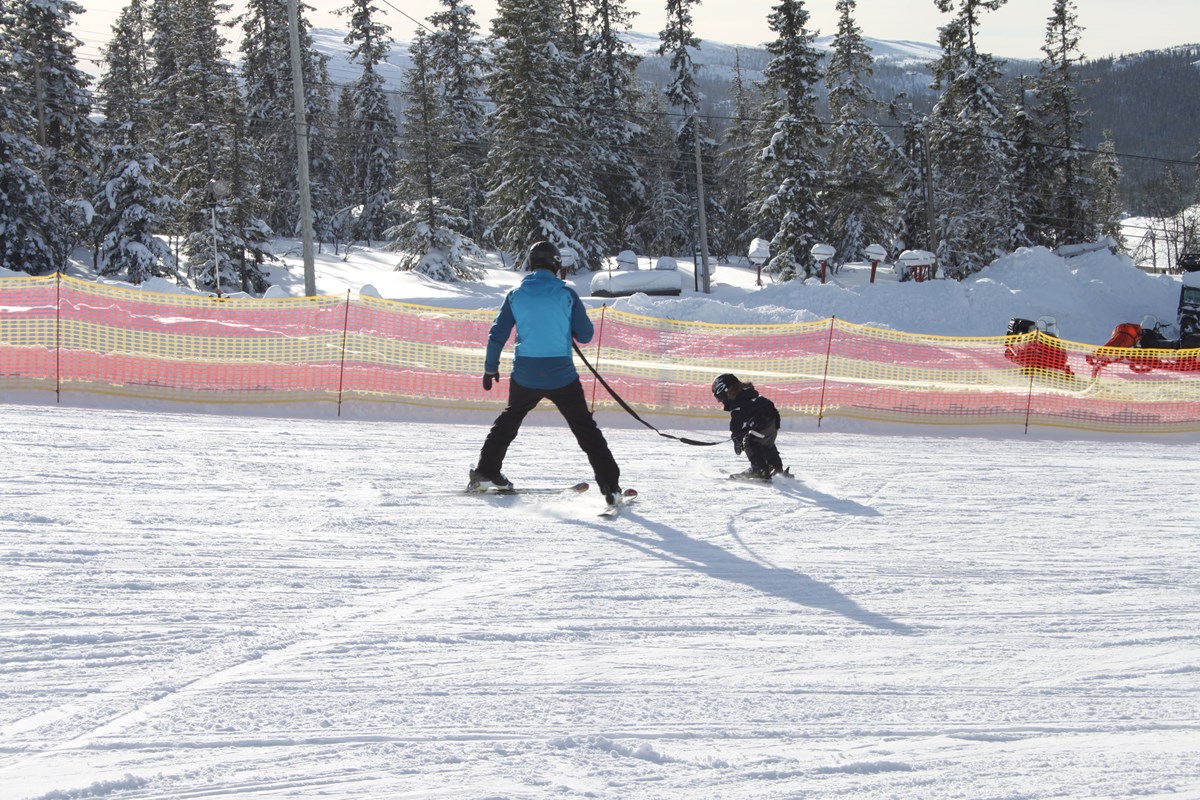 Haglebu skisenter er godt likt av de aller minste.