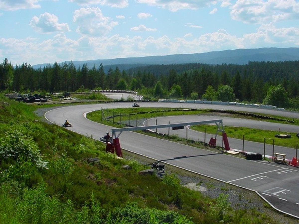 Gokart på Sigdal Motorsenter.