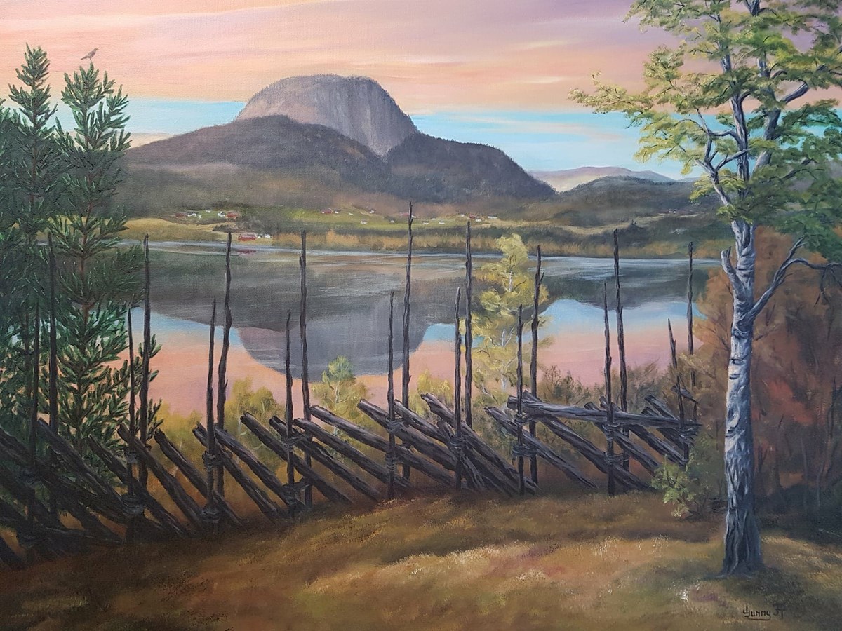 Maleri av Andersnatten, signert Gunny Formo Tangen.