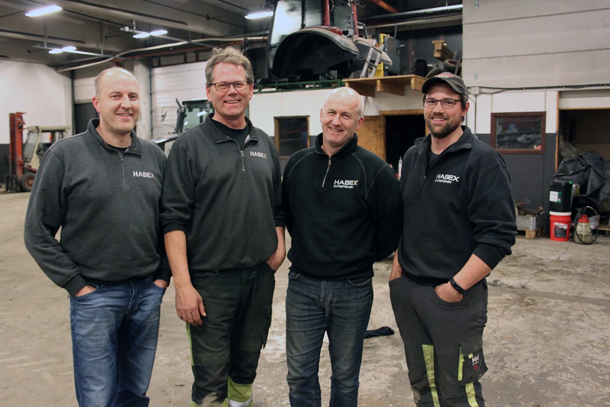 Knut Bjertnes, Leif Erik Haga, Geir Stian Haga og Kolbjørn Eidal startet Habex i 2013.