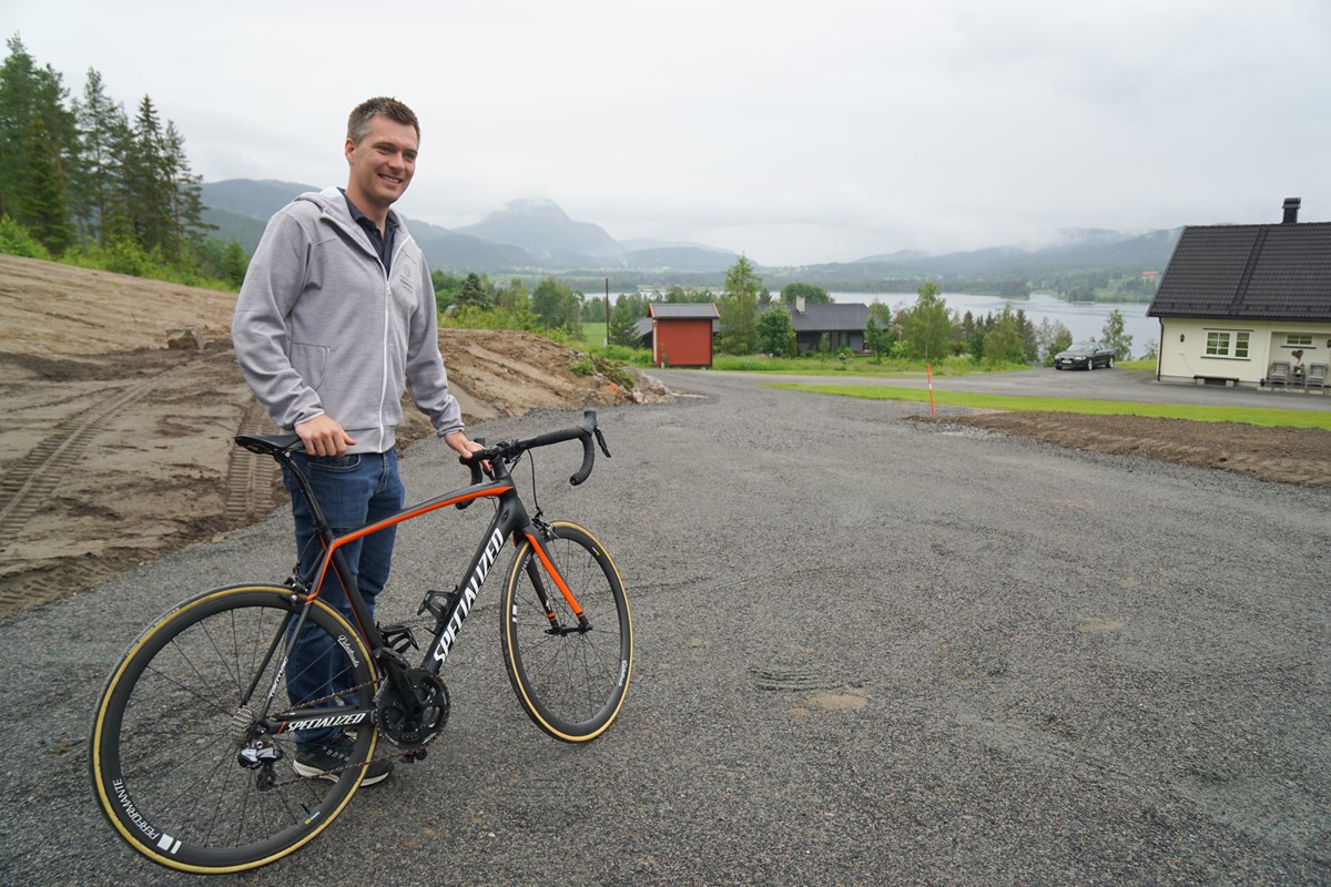 Espen har en lidenskap for sykling