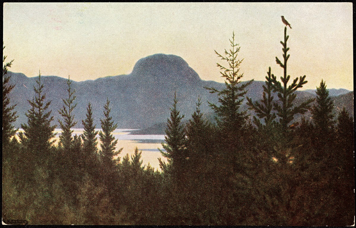 Th. Kittelsens kjente maleri av Andersnatten fra 1910. Foto: Nasjonalbiblioteket.