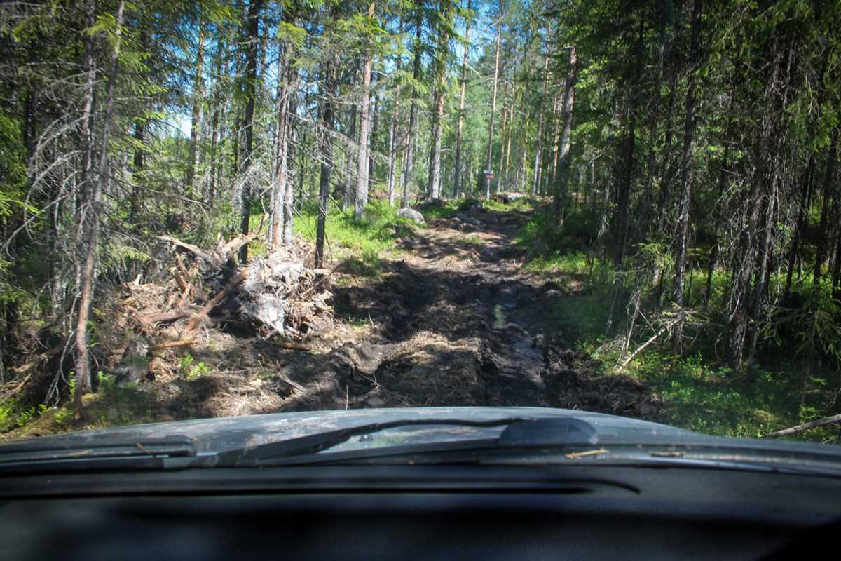 Ikke fremkommelig vei for den gjennomsnittlige bilen.