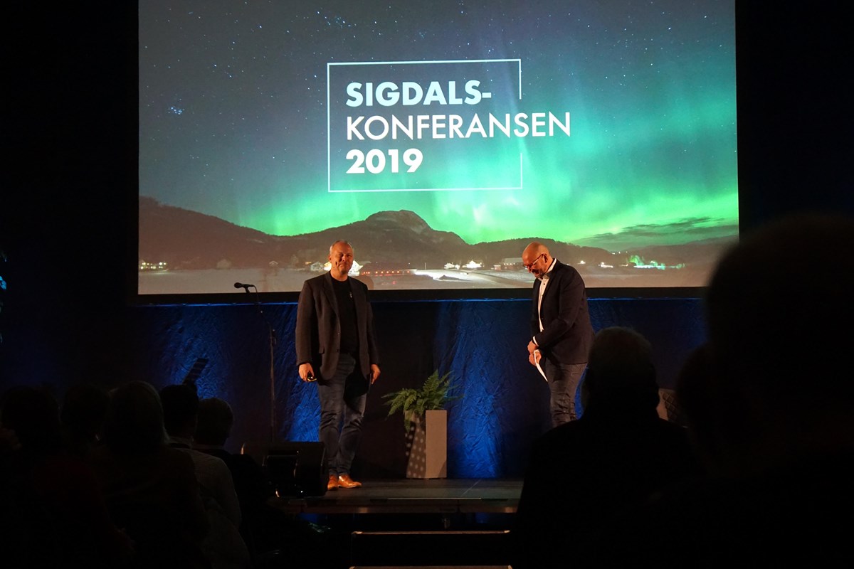 Per Arne Lislien og Per Skøien på Sigdalskonferansen i 2019, slik vi er vant til å se dem.