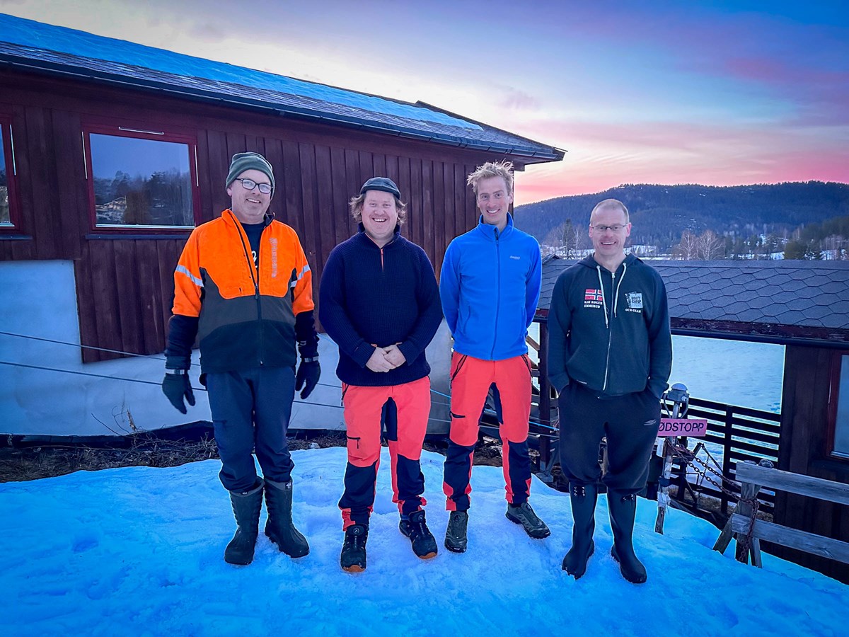 Fra venstre: Jørn Inge, Morten, Trond og Kai Roger.