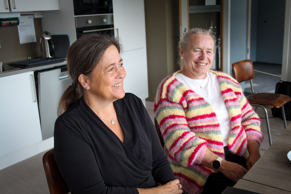 Iselin Lygrell (til venstre) og Line Martinsen.