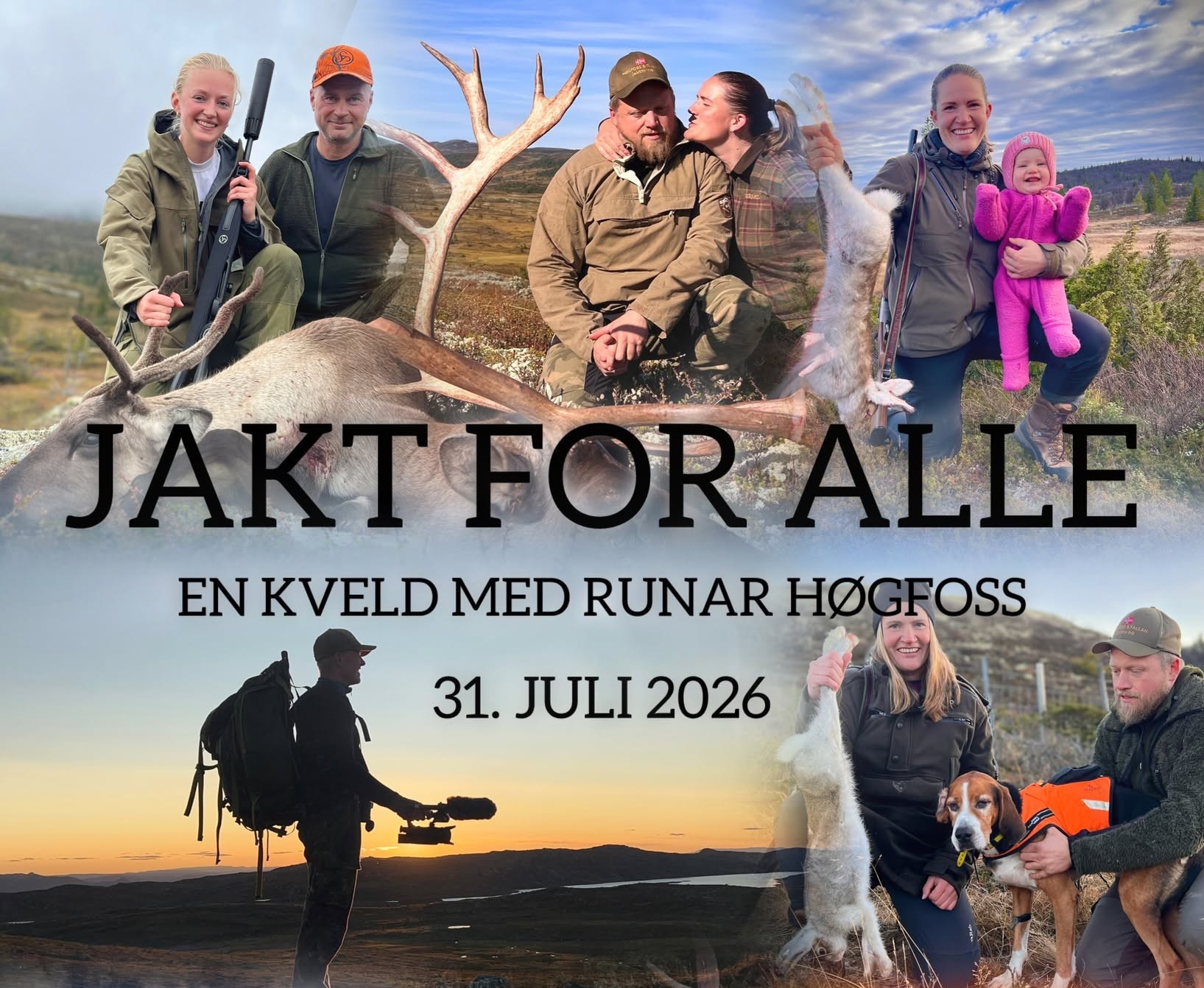 Jakt for alle - En kveld med Runar Høgfoss på Haglebu