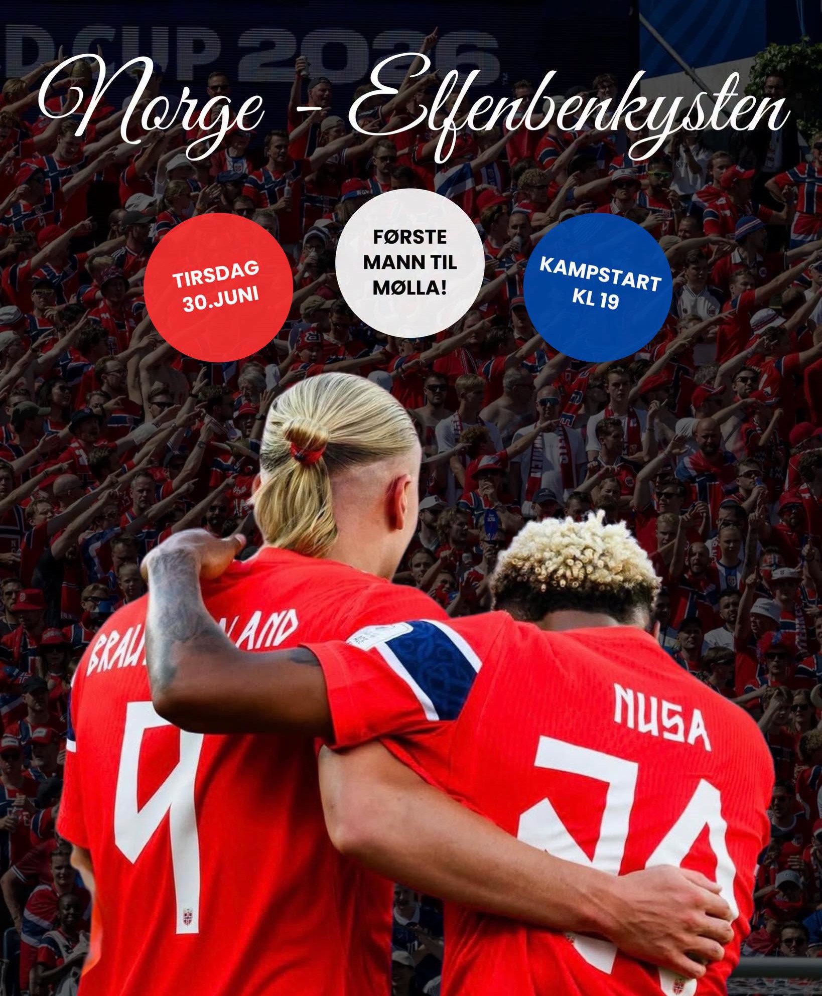 Visning av fotballkamp