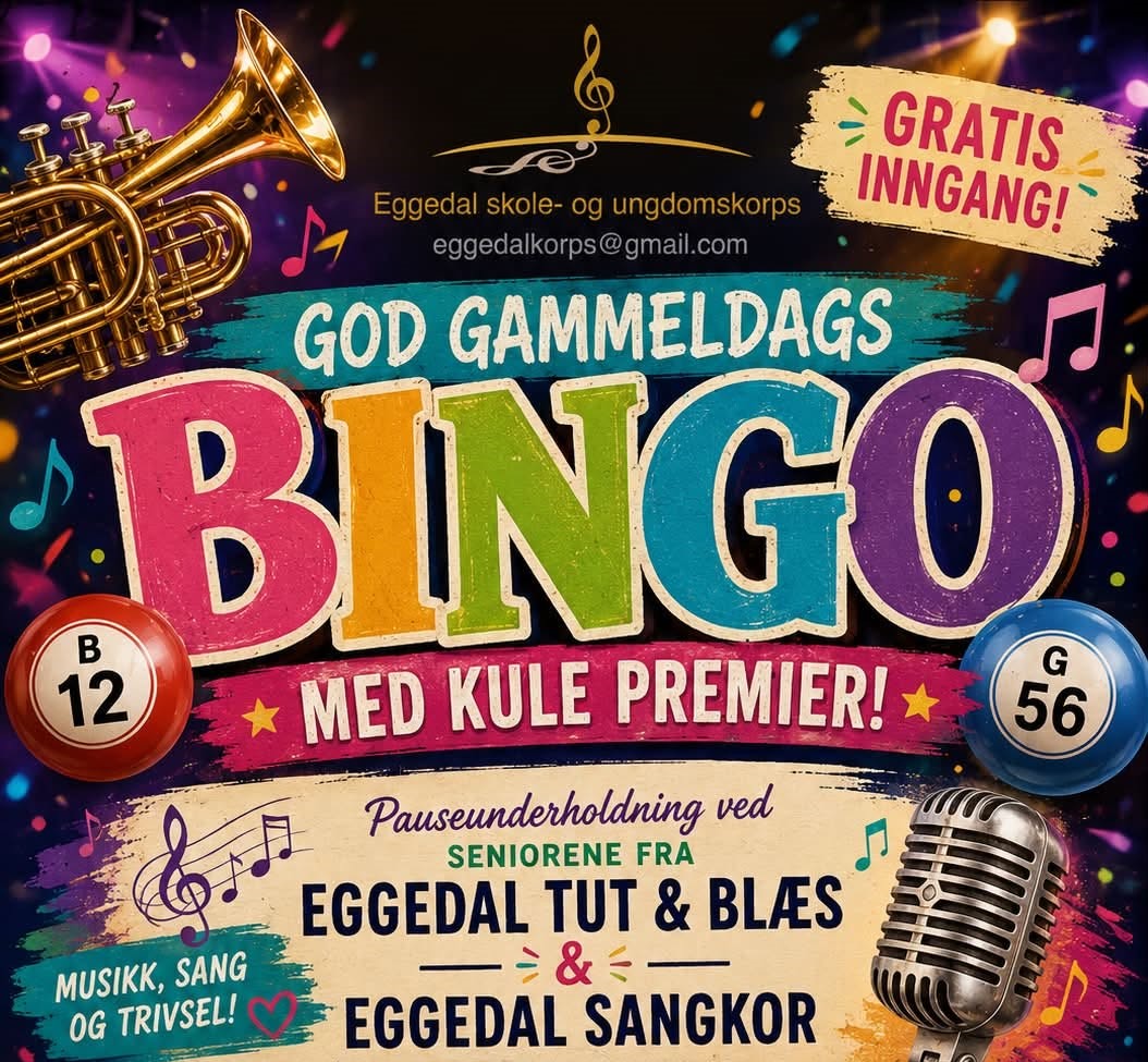 Bingo på Eggedal Samfunnshus
